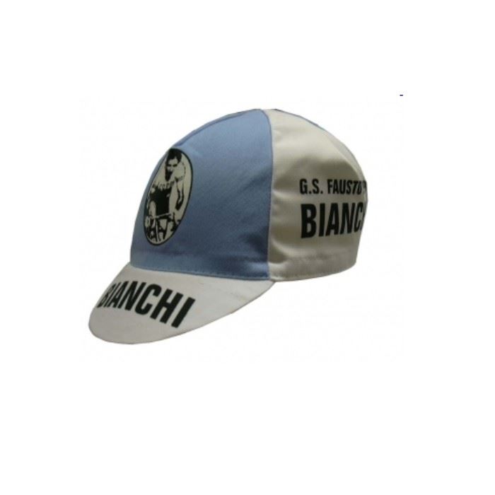 APIS Czapeczka Profi BIANCHI COPPI biało błękitna