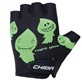 CHIBA rękawiczki COOL KIDS czarno zielone duszki S