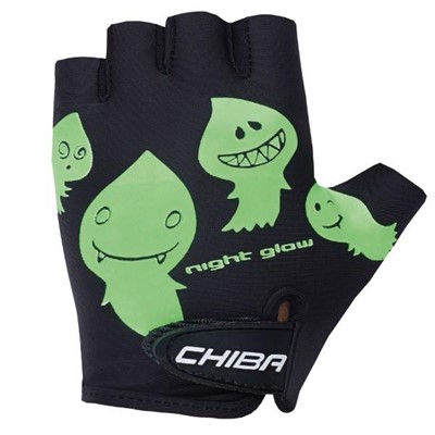 CHIBA rękawiczki COOL KIDS czarno zielone duszki M
