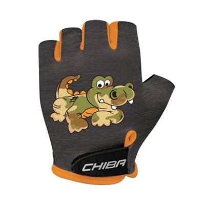 CHIBA rękawiczki COOL KIDS czarne krokodyl L