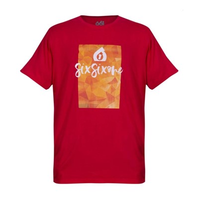 661 T-Shirt SCRIPT czerwony L