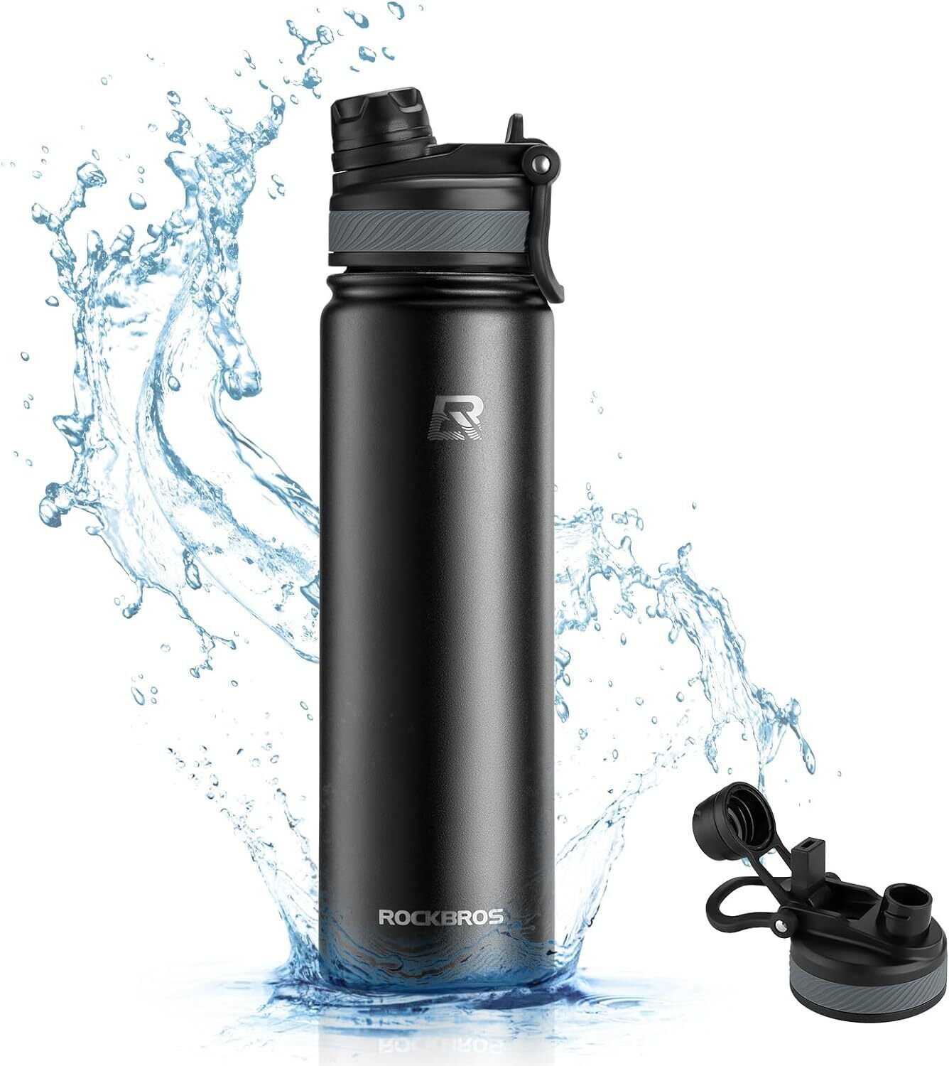 Rockbros bidon termiczny 35210029003 czarny 1000ml