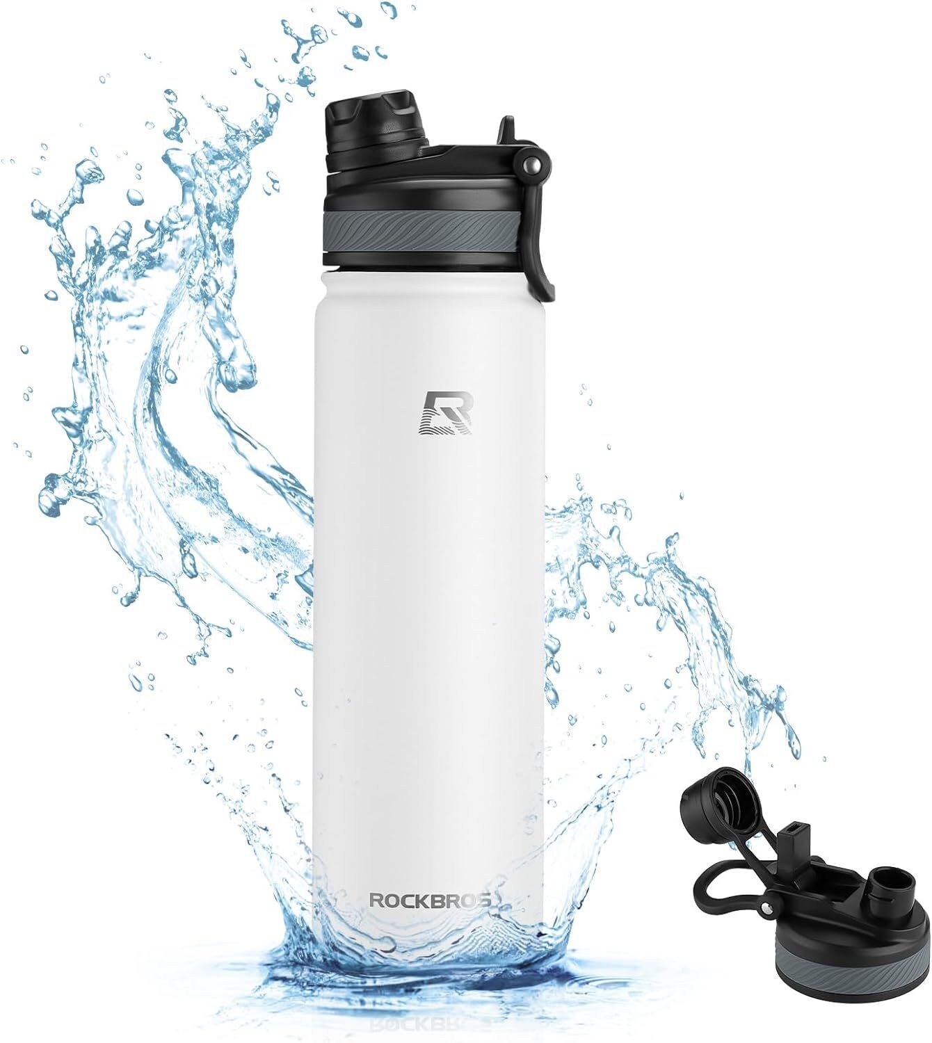 Rockbros bidon termiczny 35210029007 biały 1000ml