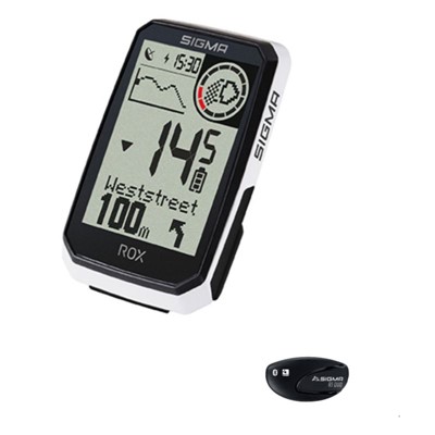 Sigma licznik ROX 4.0 ENDURANCE HR SET biały
