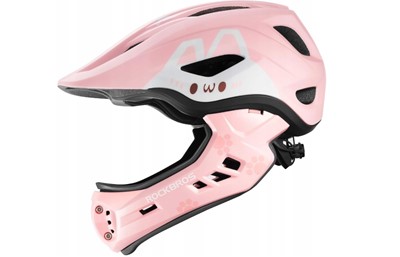 Rockbros kask rowerowy dziecięcy 48-52cm różowy