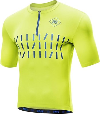 Rockbros męska koszulka rowerowa fluor XL